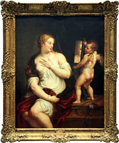 Venus and Cupid Holding a Mirror by Peter Paul Rubens